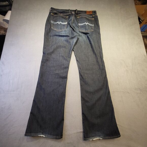 Lucky Brand Womens 12 Jeans Boot Cut Sweet N Low Blue Denim Stretch Distressed - Picture 11 of 12